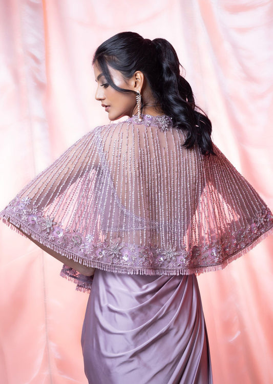 Baby Pink Morror Work Lehenga