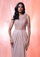 Cream Pink Gown