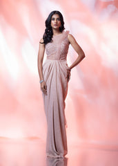 Cream Pink Gown