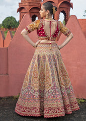 Scarlet Sunrise  Lehenga set