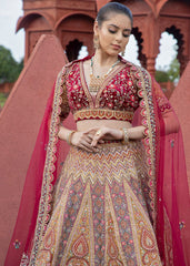 Scarlet Sunrise  Lehenga set
