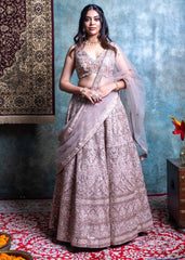 Cream White Lehenga
