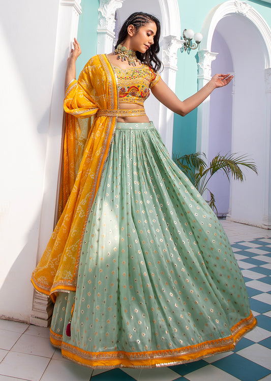 Yellow Lehenga Set