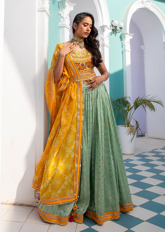 Yellow Lehenga Set