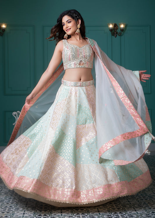 Pastel Lehenga Set