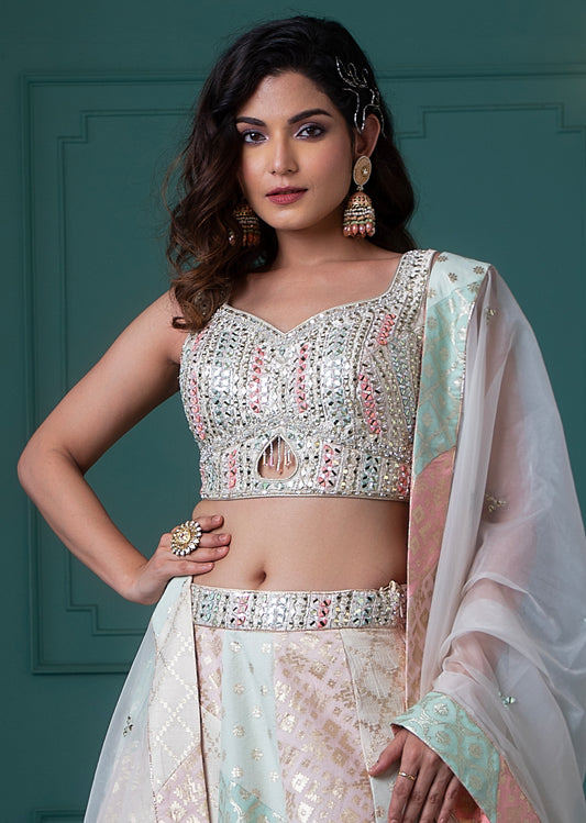 Pastel Lehenga Set