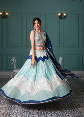 Blue Lehenga Set