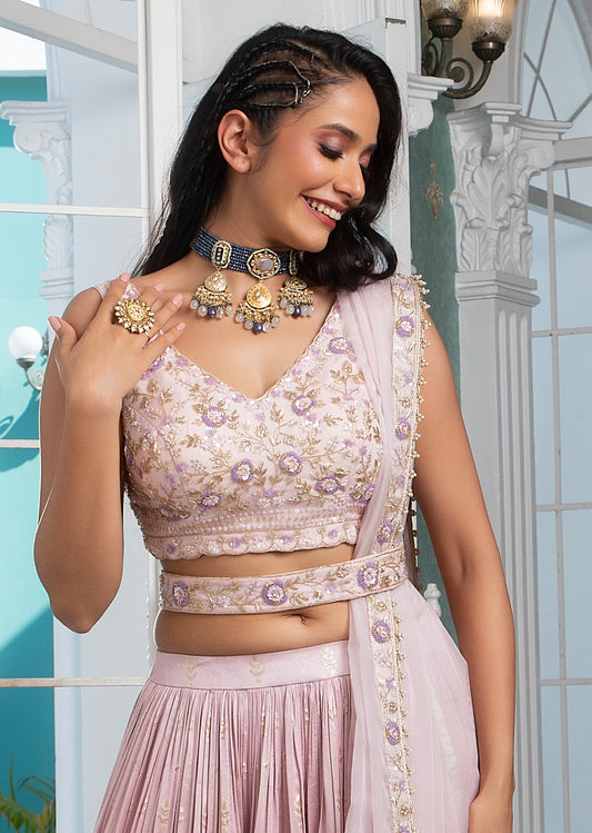 Ombre Pink Lehenga