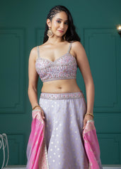 Lavender Lehenga Set