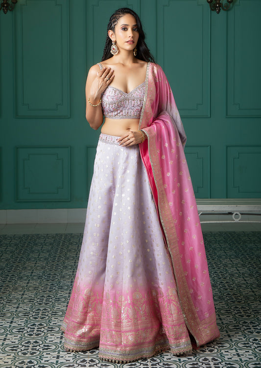 Lavender Lehenga Set