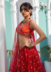 Orange Lehenga Set