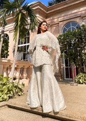 Nagma Mirajkar -  Ivory Brocade Garara Set