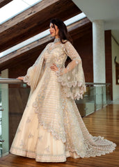 Blush Cream Trail Anarkali Lehenga Set