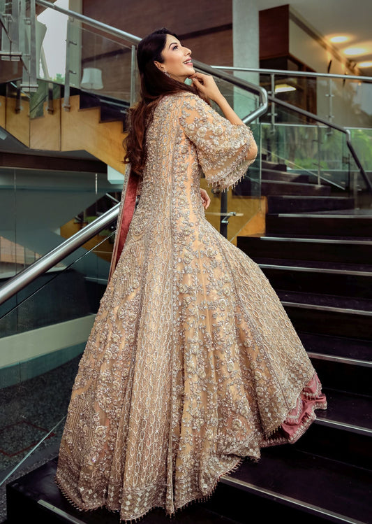 Sunset Dusk Anarkali Lehenga Set