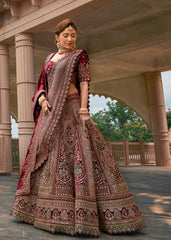 Mahogany Magic  Lehenga set