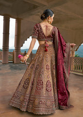 Crimson Cascade Lehenga set