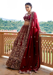 Sangria Sparkle  Lehenga set