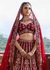 Sangria Sparkle  Lehenga set