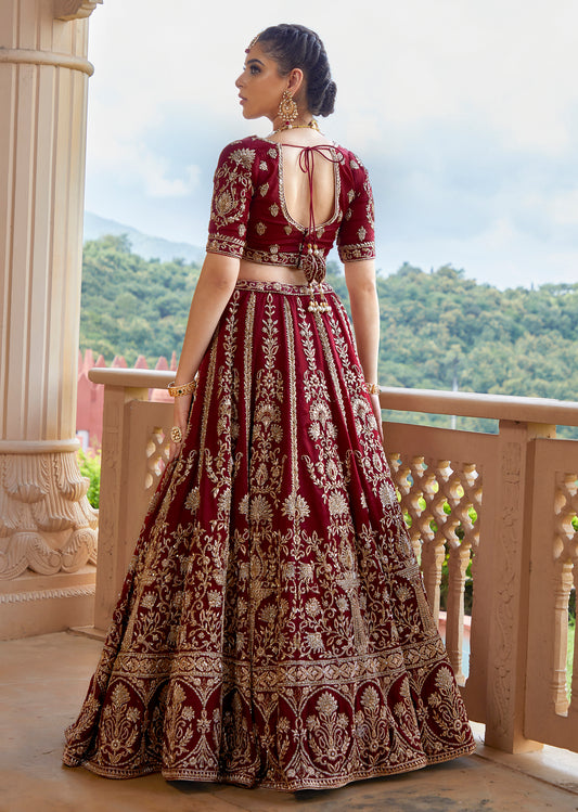 Sangria Sparkle  Lehenga set