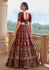 Sangria Sparkle  Lehenga set