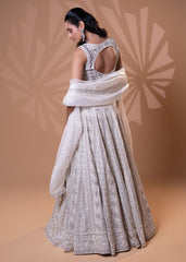 Ivory Embellished Bridal Lehenga Set