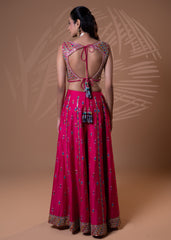 Rani Pink Embroidered Plazo Set