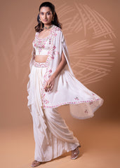 Off-White Cape Drape Set