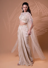 Embellished Cape Drape Set