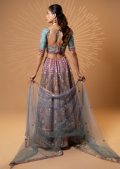 Vintage Mauve Trail Lehenga