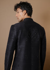 Ebony Heritage Handcrafted Sherwani Set