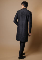Ebony Heritage Handcrafted Sherwani Set