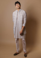 Vintage Charm Koti & Kurta Set with Trousers