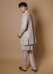 Vintage Charm Koti & Kurta Set with Trousers