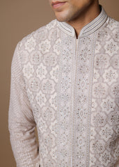 Vintage Charm Koti & Kurta Set with Trousers