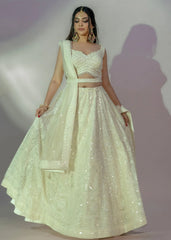 Pearl White Lehenga