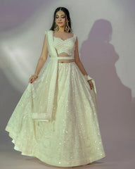 Pearl White Lehenga