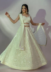 Pearl White Lehenga