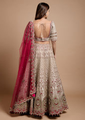 Antique Gold Bridal Lehenga Set