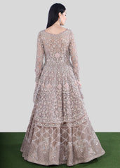 Blush Mughal Embroidered Bridal Kurta Lehenga Set