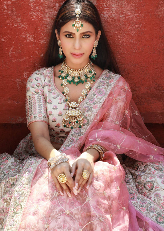 Subha Rajput - Ivory Multicolor Lehenga Set