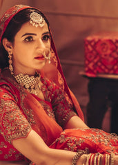 Jasmin Bhasin - Classic Red Bridal Lehenga Set