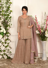 Ecru Mukaish Sharara Set