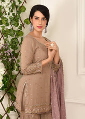 Ecru Mukaish Sharara Set