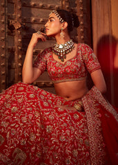 Royal Red Lehenga Set