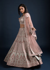 Copper Ice Lehenga Set