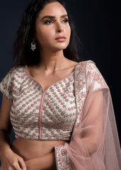 Copper Ice Lehenga Set