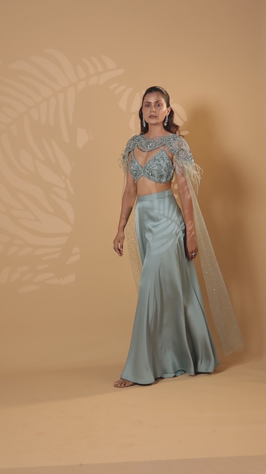 Dusty Mint Dream Cape Set