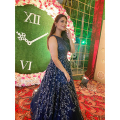 Poonam Preet Bhatia - Navy Blue Starburst Gown