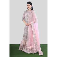 Pastel Pink Kurta Lehenga Persian Set