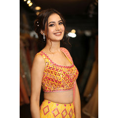 Sunshine Yellow Multi-Colored Lehenga Set
